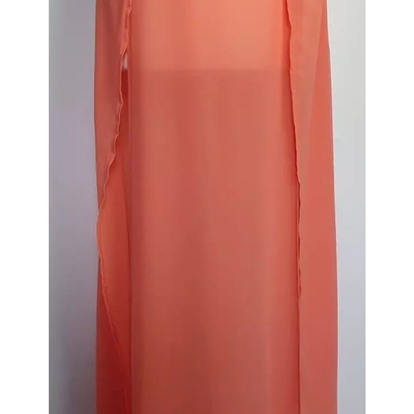 pretty little thing maxi skirt side slits both sides w rose gold crystal belt. - Picture 8 of 11